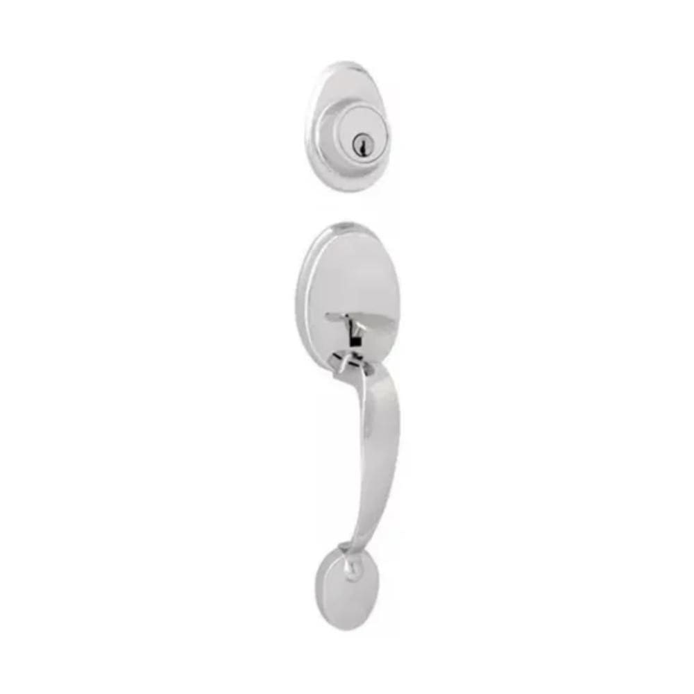 Fechadura Retrô Blim Blim Inox Escovado - Externa Fosca