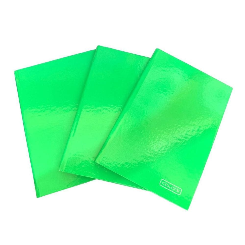 Caderno Brochura Grande 96 Folhas Capa Dura 20X27- Kit 2Un