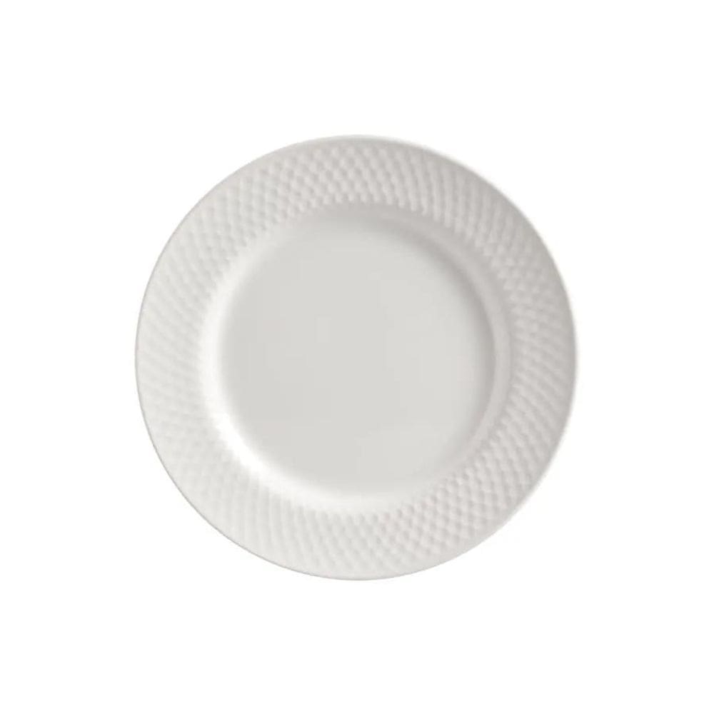 Prato Cerâmica Branca 21cm - Kit 6 | Alleanza