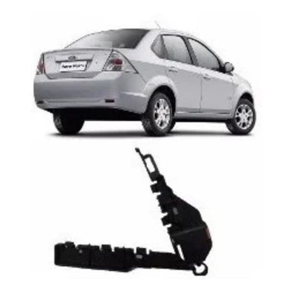 Suporte Parachoque Fiesta Sedan 10/15 - Direito - Preto