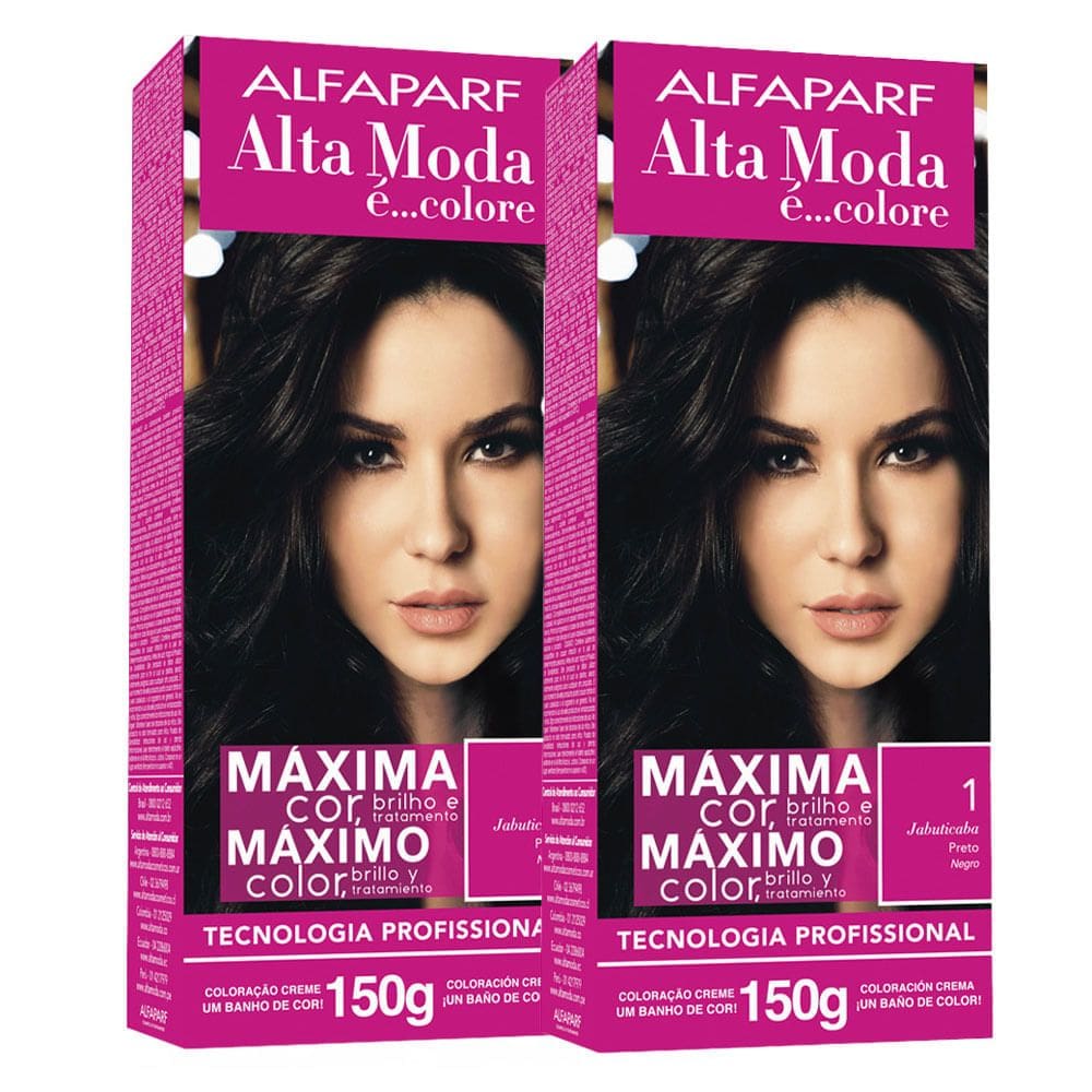 Kit 2X Tintura Creme Altamoda Alfaparf Jabuticaba 1