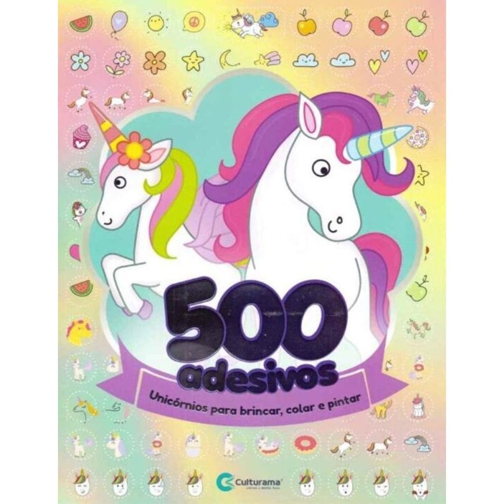 500 Adesivos - Unicornios