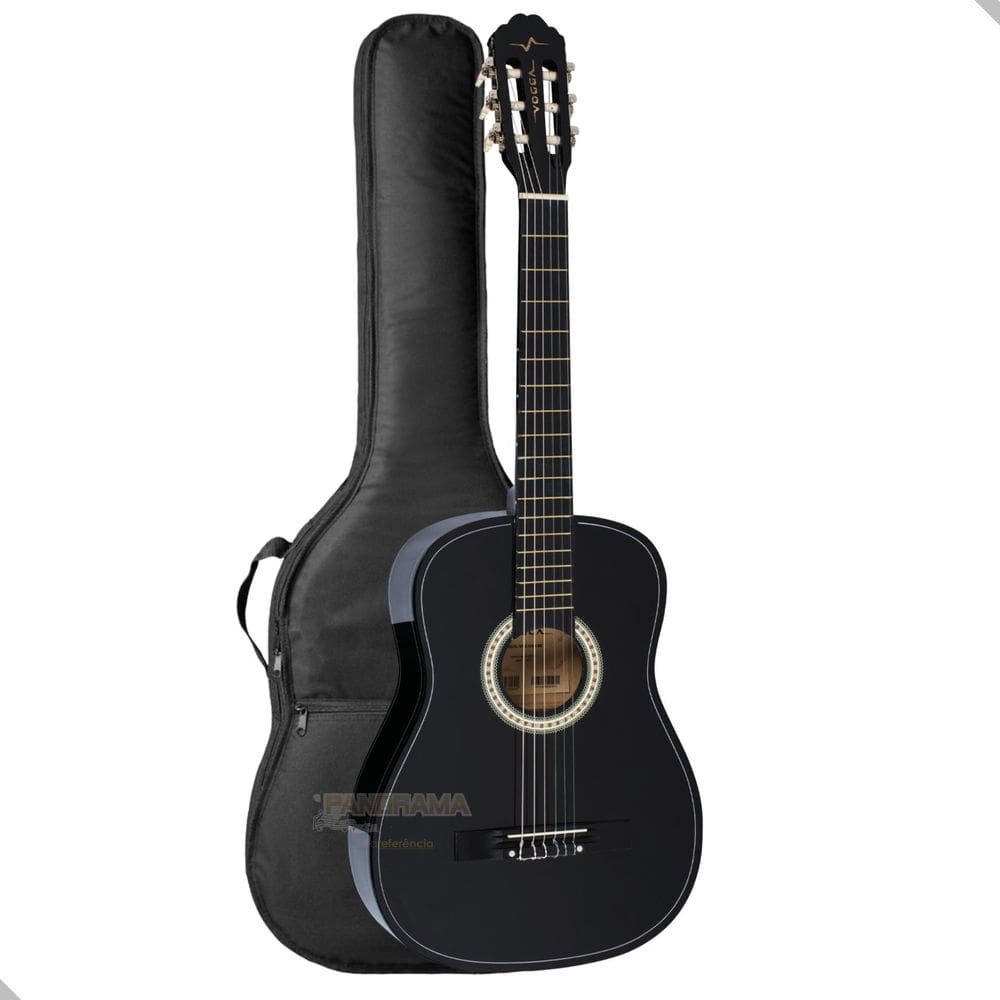 Violao Classico Acustico Vogga Vca104N Bk Preto + Capa