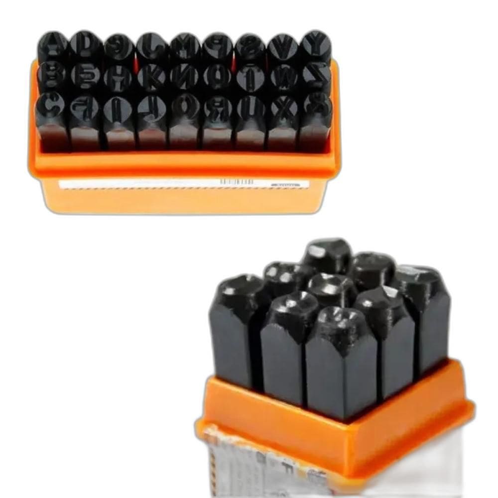 Jogo De Marcadores Punção Alfanumérico Número E Letra Starfe