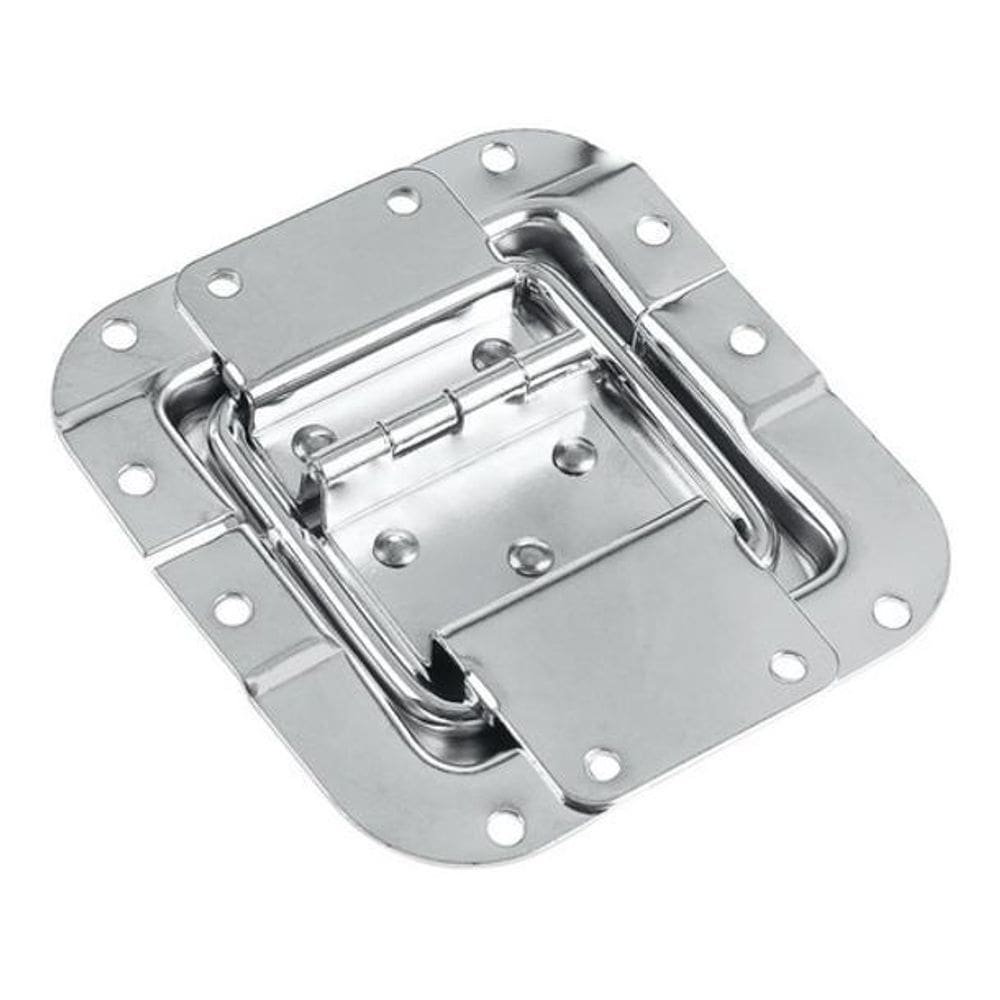 Kit 4 Dobradiça Embutir Limitador 45 Grande Cromada Lu-D02