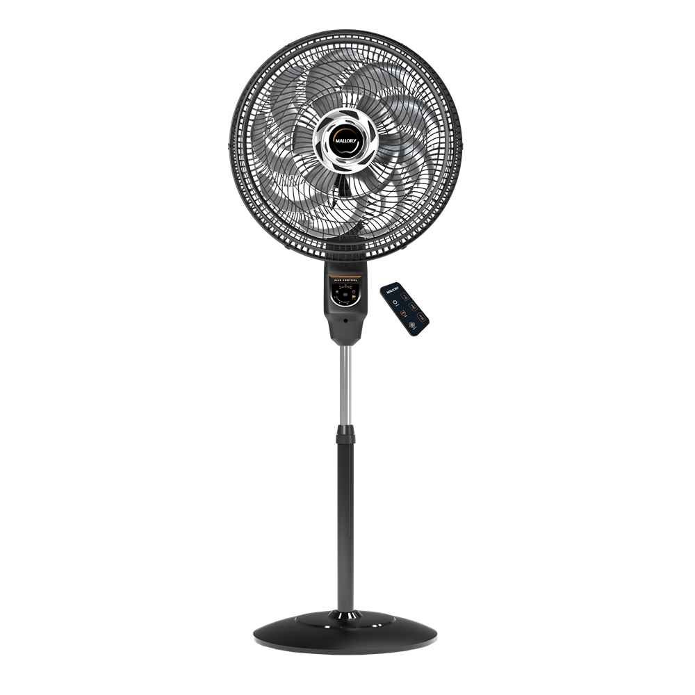 Ventilador de Coluna Mallory Max Control 40cm Preto e Grafite - 220V