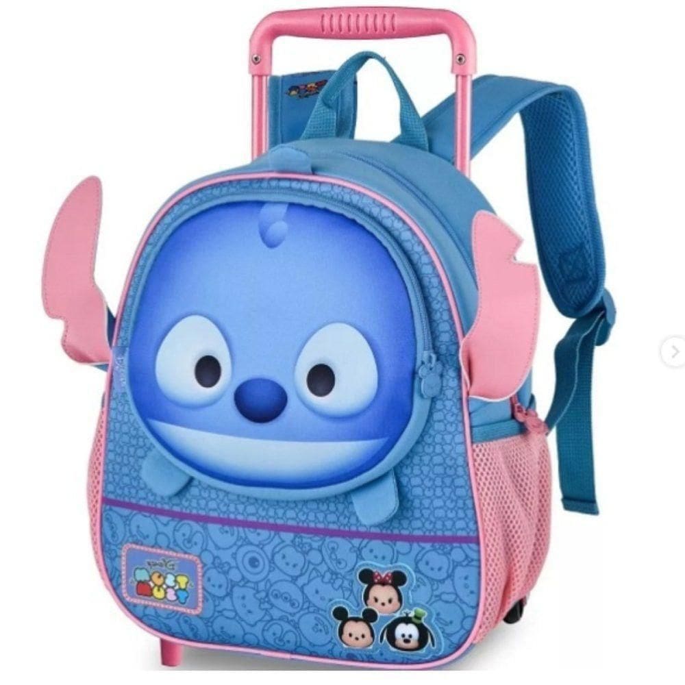 Mochila Infantil Rodinhas Stitch Tsum Design Exclusivo 9lts