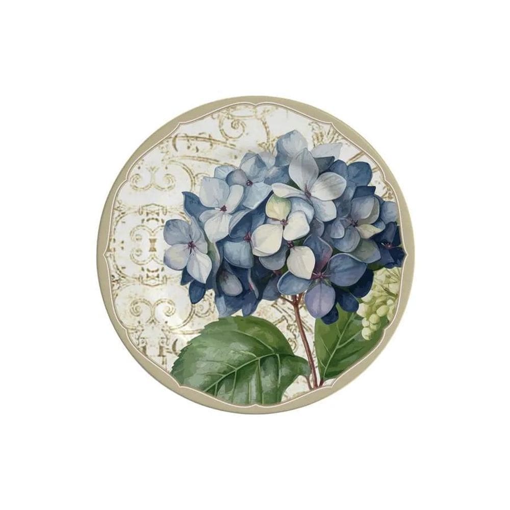 Prato Sobremesa Cerâmica Branca 21cm - Kit 6 Unidades