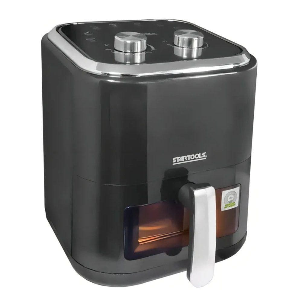Fritadeira Elétrica Air Fryer 5 Litros Visor Led Preto 220V