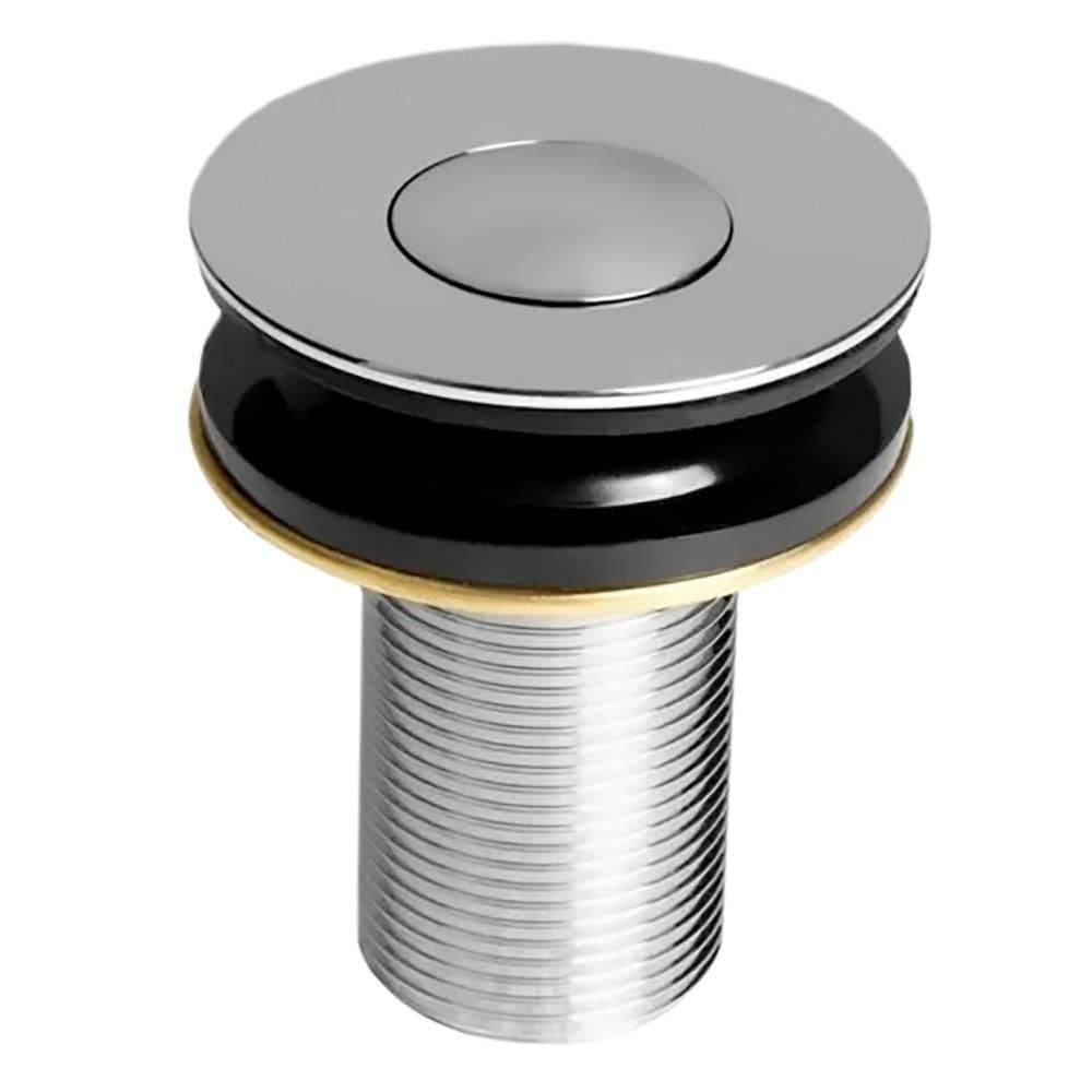 Kit Cuba Rt49 C/válvula Click 1``b (2,6cm) + Sifão Cromado + Flexível Bege Bege