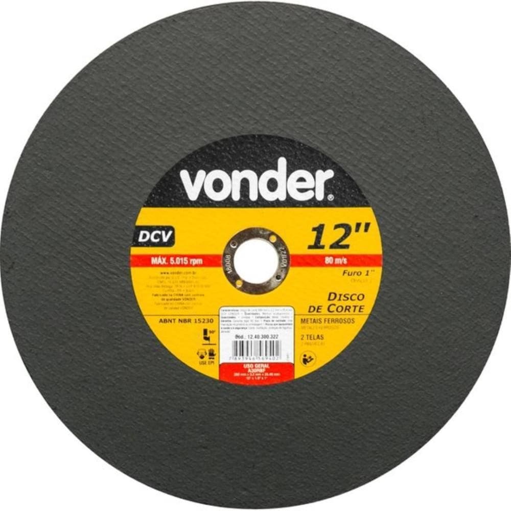 Disco De Corte Vonder Dcv 300Mm X 3,2Mm X 25,4Mm