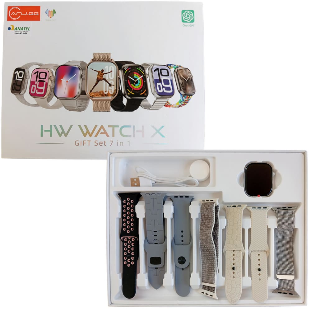 Smartwatch Hw Watch X 46mm Chat Gpt Chamadas NFC 7 Pulserias