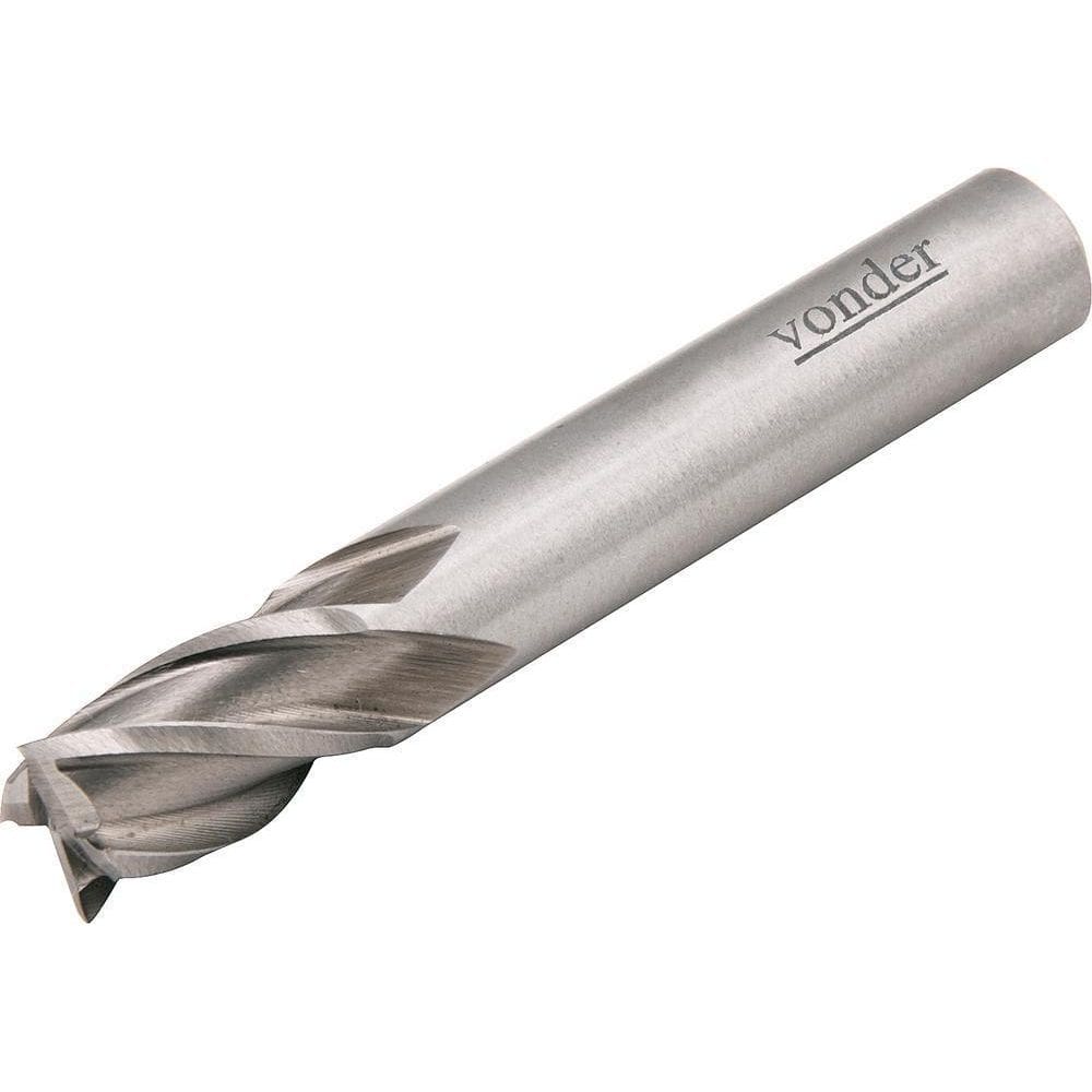 Fresa Topo Aço Rápido 1/2 4 Cortes Reto 12,7Mm Din 84 Vonder