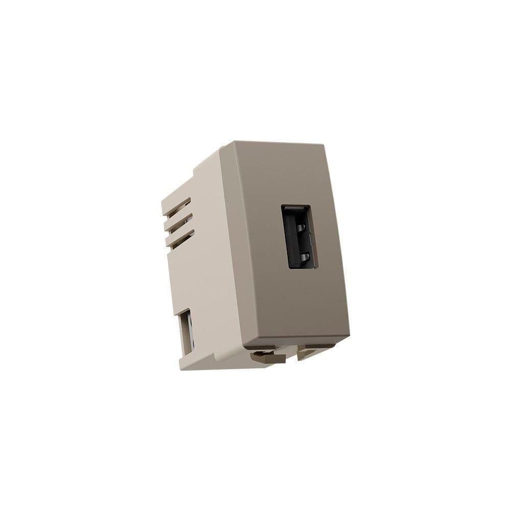 Módulo Tomada Carregador Usb-a Margirius Sleek Colors 2a 10W Argila