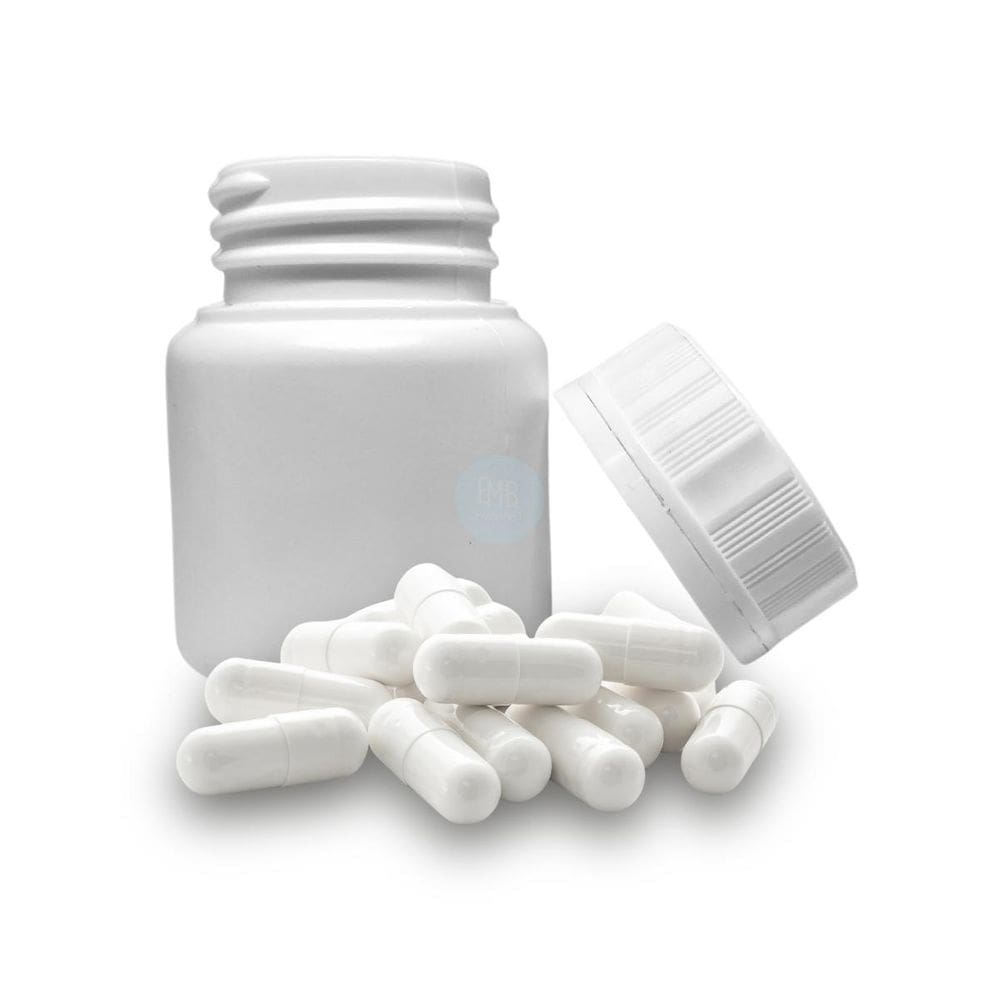 Kit 100 Potes 60Ml Para Remédio/Comprimidos Com Tampa Lacre