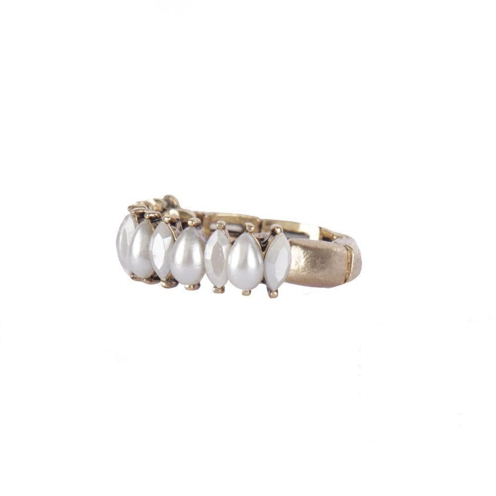 Anel Armazem Rr Bijoux Mini Gotas Perola Dourado
