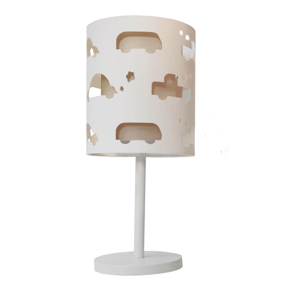 Abajur Tom Luz Carrinhos 20x41 Branco PET Flexível
