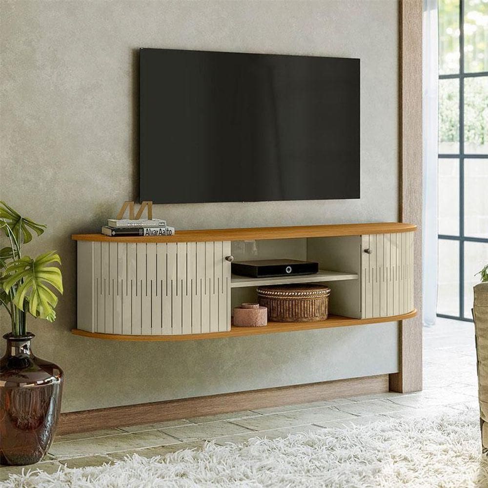 Rack Bancada Suspensa Ambiente Modena Cumaru Opala - Madetec