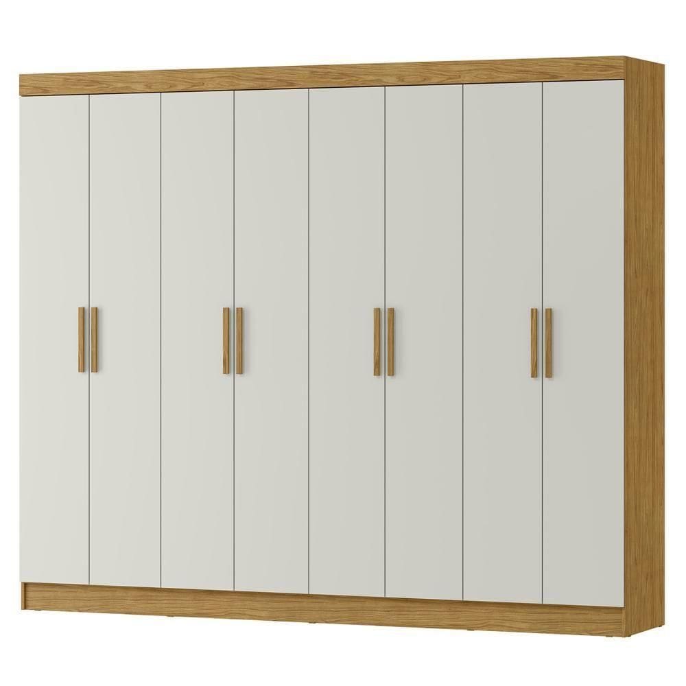 Guarda Roupa Casal 8 Portas 236 Cm Rg138 Marrocos Off White Mxm
