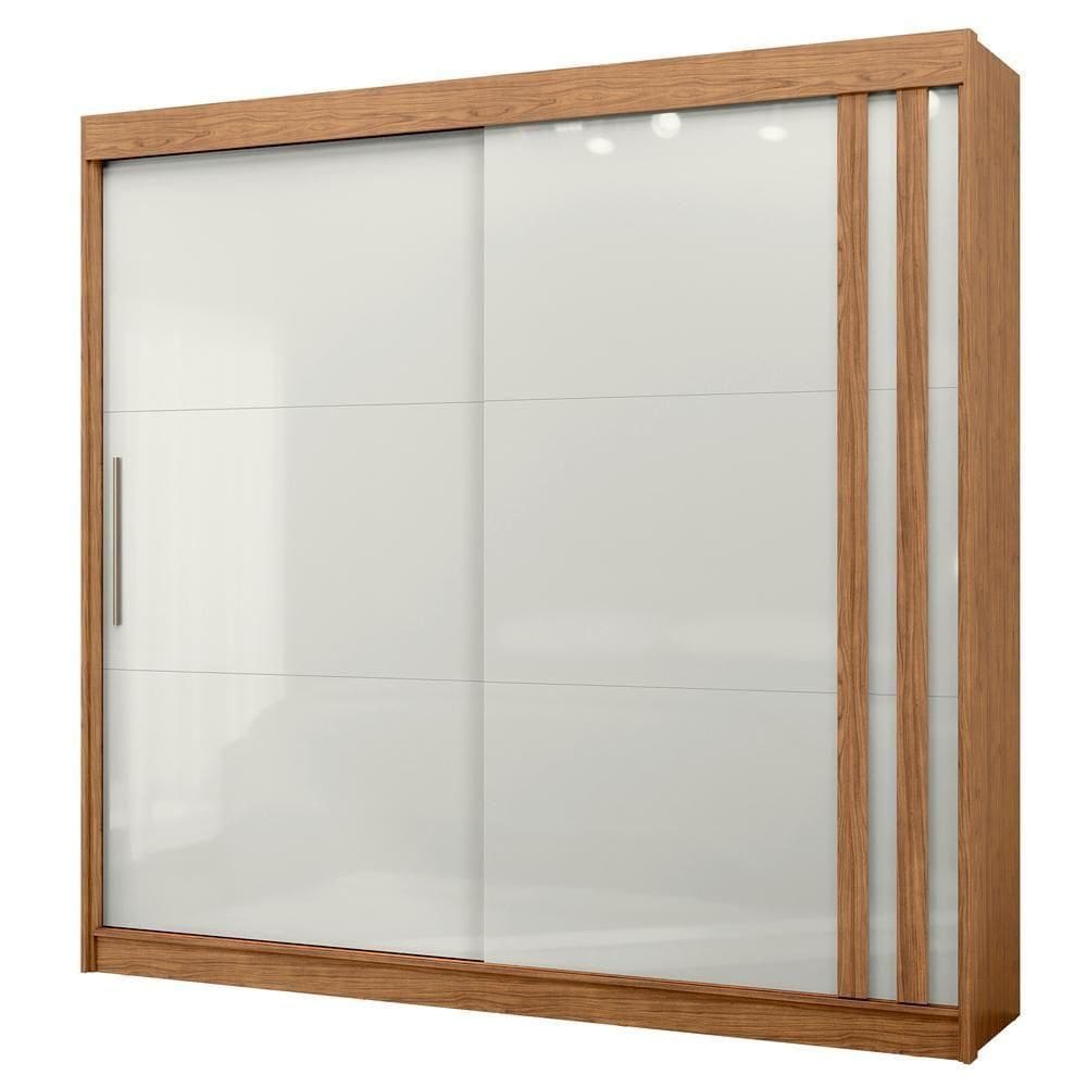 Guarda Roupa Casal 2p Correr Mdf 244 Cm Rd024 Mxm Off White