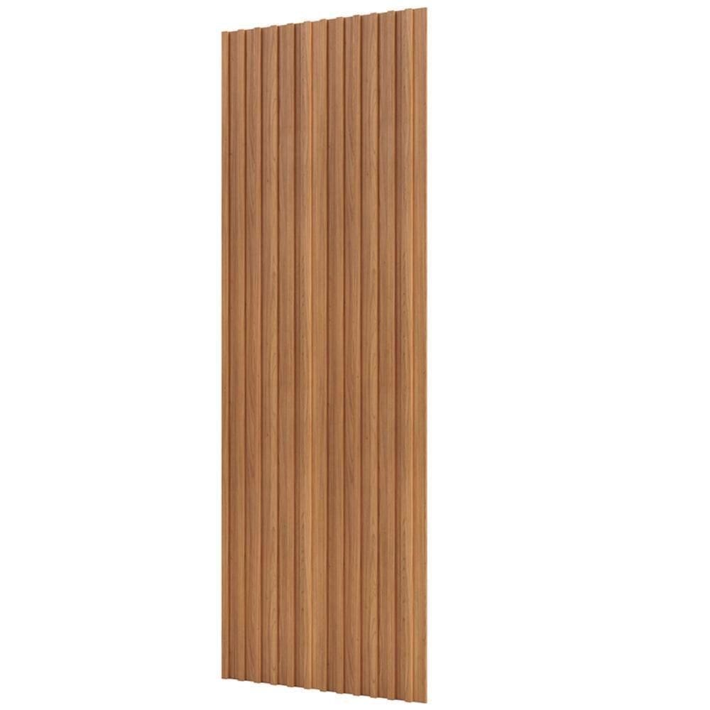 Painel Ripado De Madeira Para Sala Quarto 89x183cm Bairon D03 Freijó - Lyam Decor