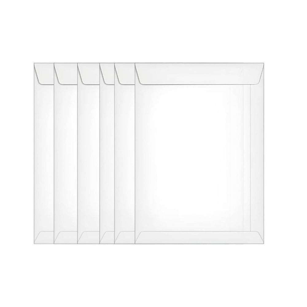 Envelopes 176Mm X 250Mm Meio Ofício A5 125 Unidades Branco
