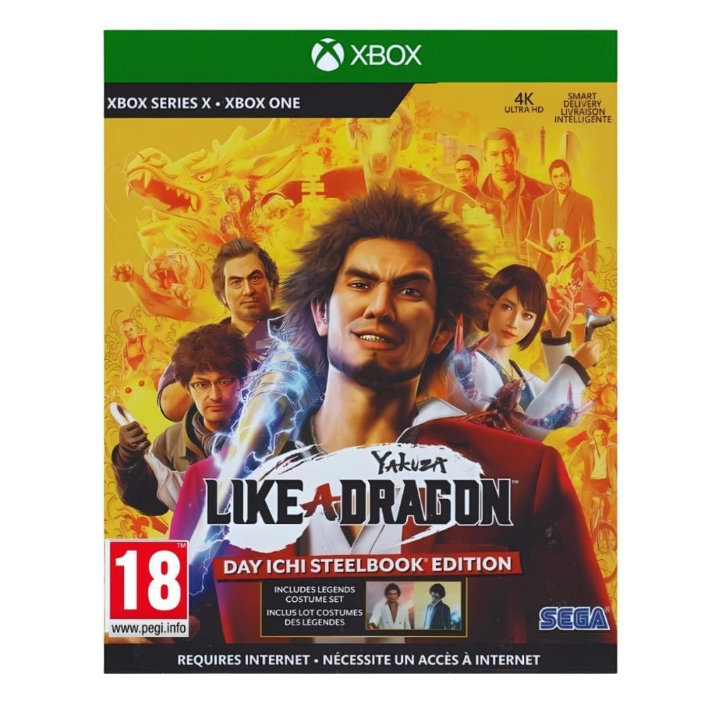 Jogo Yakuza: Like A Dragon Day Ichi Steelbook Ed. Xbox One