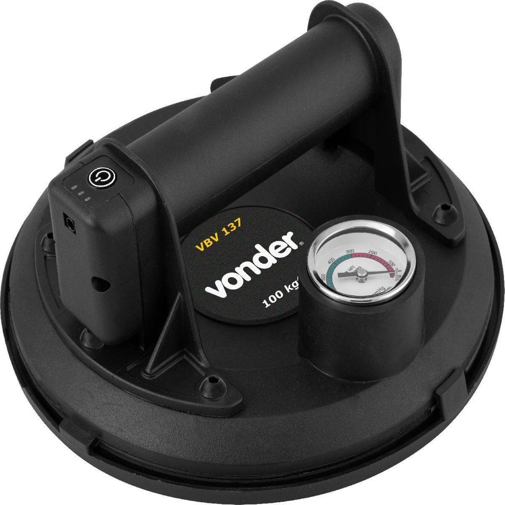 Ventosa 203 mm, 100 kgf, Bateria Recarregável 3,7V