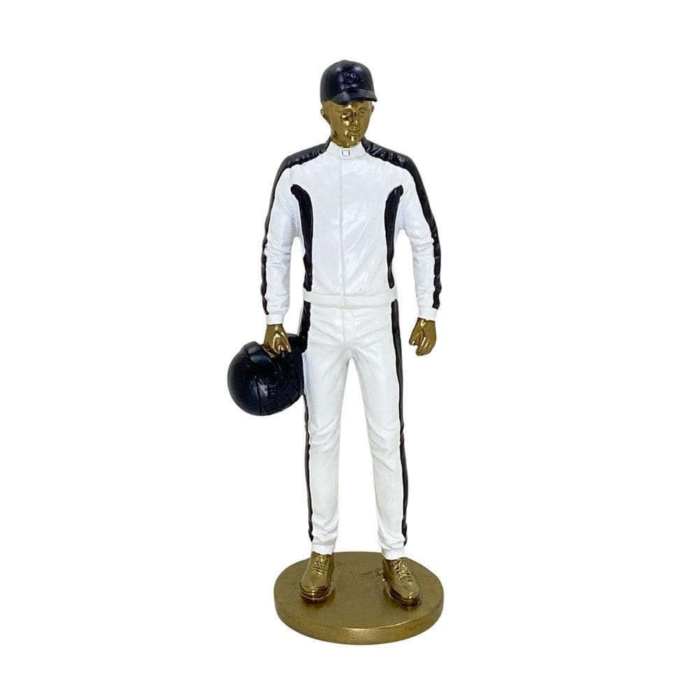 Figura Decorativa Estatueta Piloto Automobilístico 26 X 8 X 8 Cm - 257-805