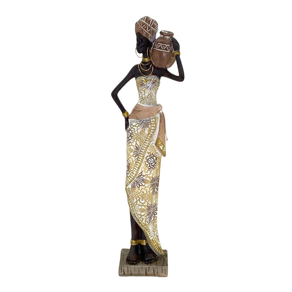 Figura Decorativa Estatueta Africana 34 x 10 x 5 Cm - 83-957