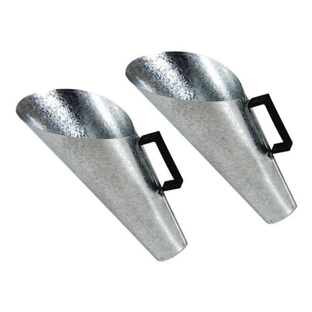 Concha Cereais Galvanizada Cabo Plástico 1Kg Zatti 2 Unid.