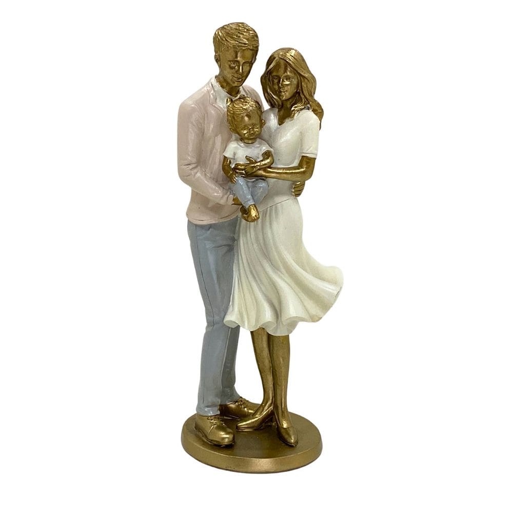 Figura Decorativa Estatueta Família 24 X 11 X 9 Cm - 257-848