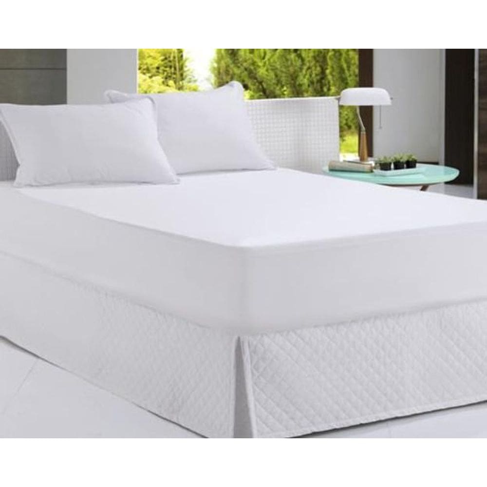 Protetor Colchão Altenburg Branco Impermeável Solteiro King