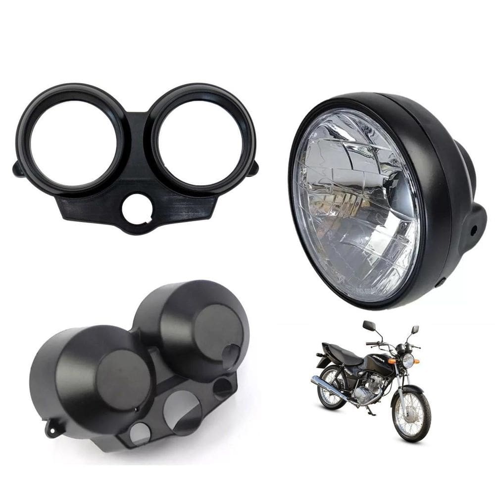 Farol Carcaça Inferior Superior Titan Fan 125 2000 A 2008