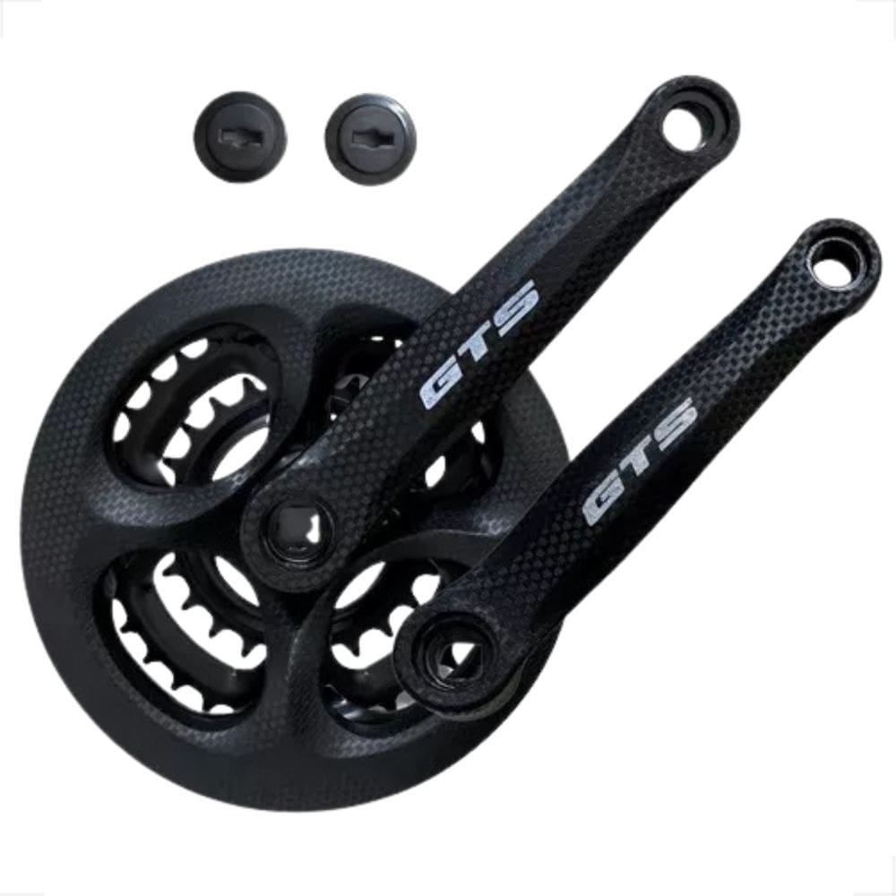 Pedivela Pe de vela Gts Tipo Shimano Envelopado carbono 170mm 42 34 24 Engrenagem Ponta Quadrada