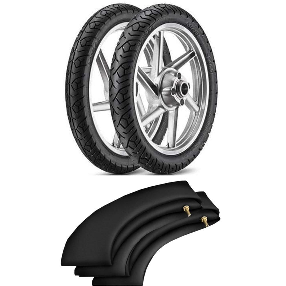 Kit Pneu Cg Titan Ybr 275-18 + 90/90-18 St400 Vipal