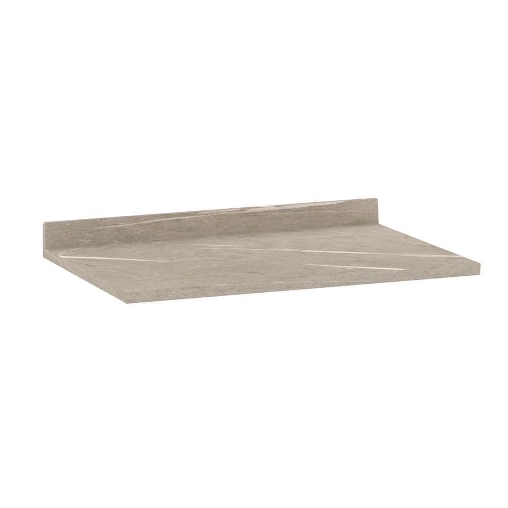 Tampo Para Balcão De 120cm Em Mdp 25mm Luciane Quartzo Beige