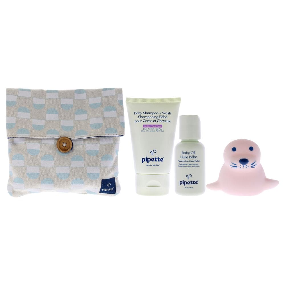 Kit de bolsa de viagem, pipeta para crianças com óleo de bebê de 30 ml, conjunto de 4 peças