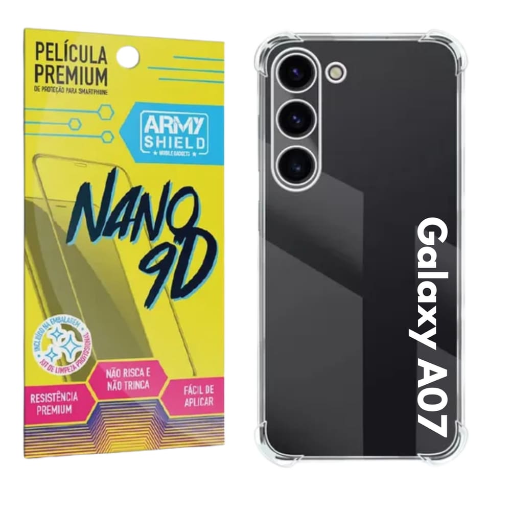 Capa Para Galaxy A17 + Película de Cerâmica 9D Flexível - Armyshield
