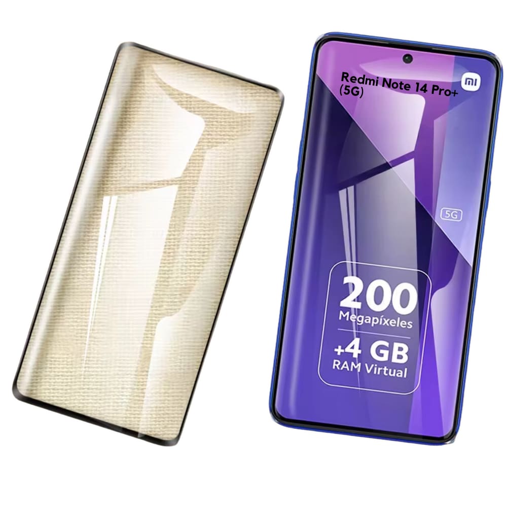 Película Vidro Curvada Para Redm Note 14 Pro Plus