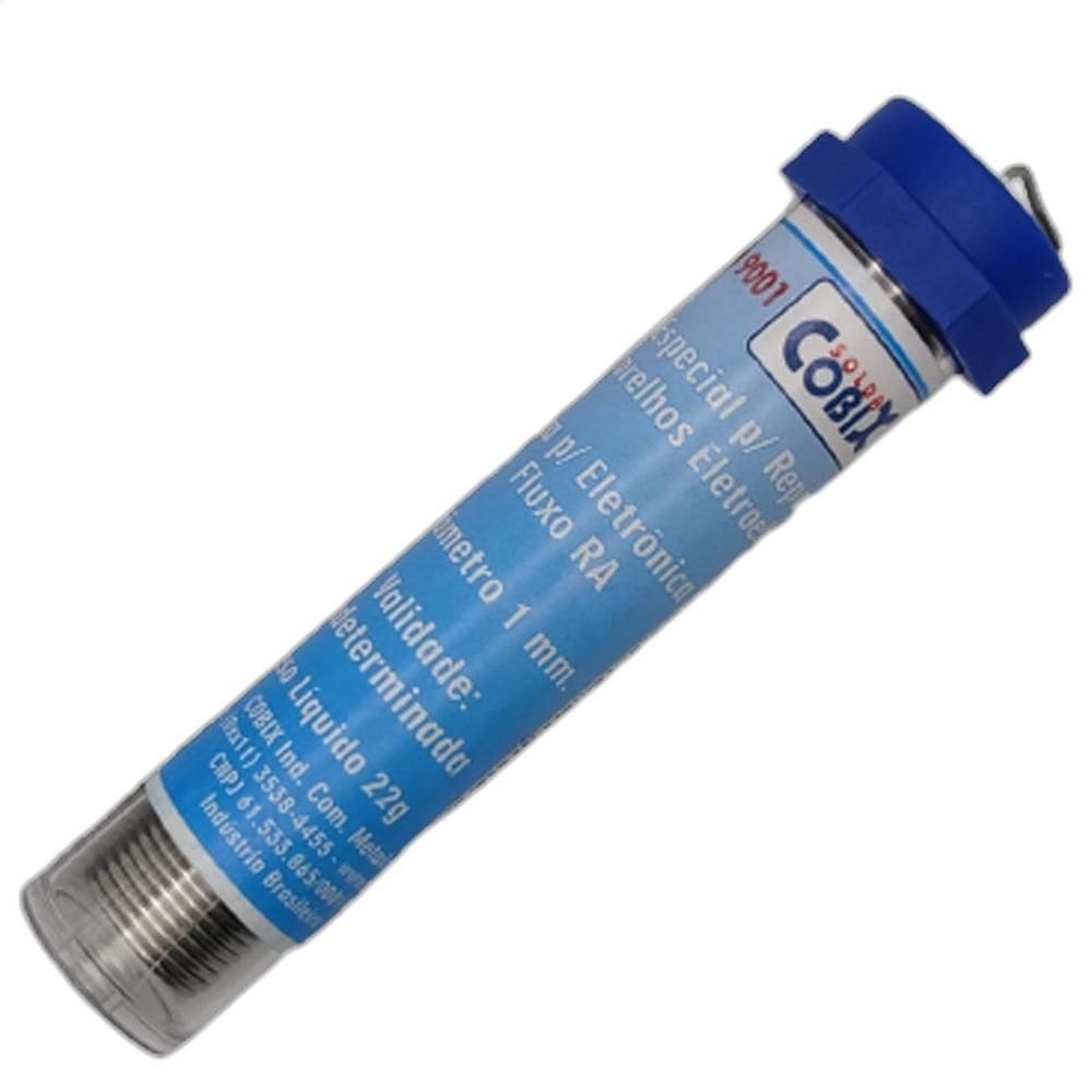 Solda Tubinho Fio Cheio 63X37 Snxpb 1.0Mm 22G Cobix