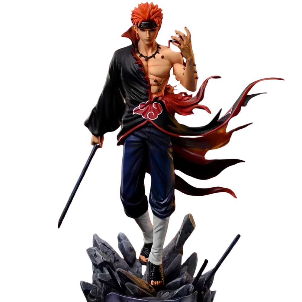 Figuras ornamentais Naruto Ninja Pain PVC com mais de 15 anos