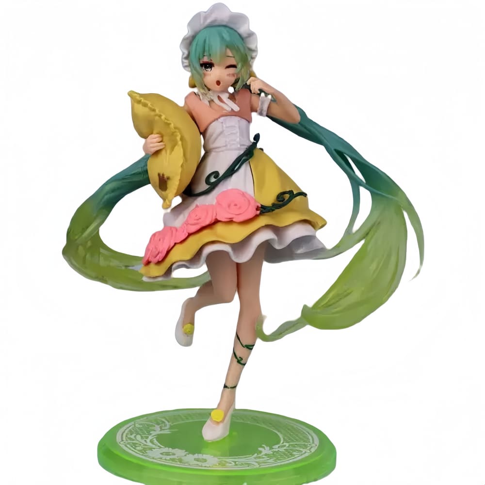 Figuras ornamentais Hatsune Miku Anime Sonolência PVC Medium