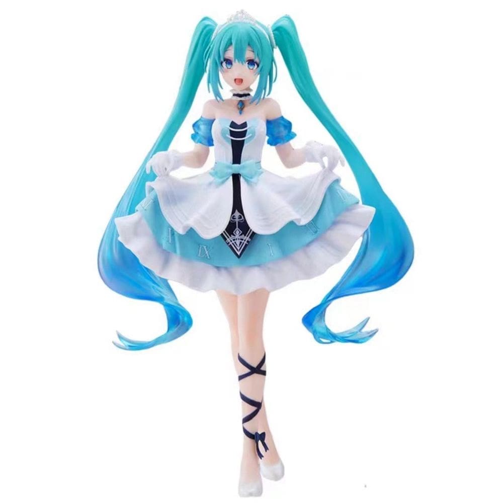 Vestido de noite de anime Hatsune Miku com figuras ornamentais
