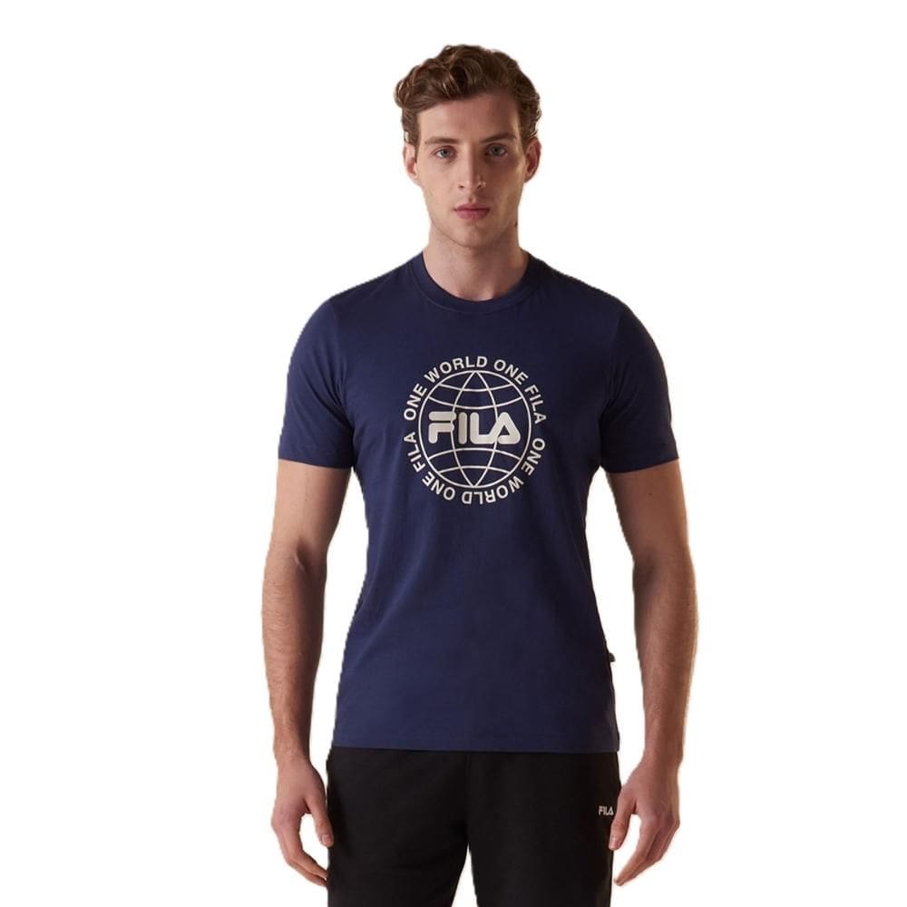 Camiseta Masculina Fila Malha Word Letter 1280866