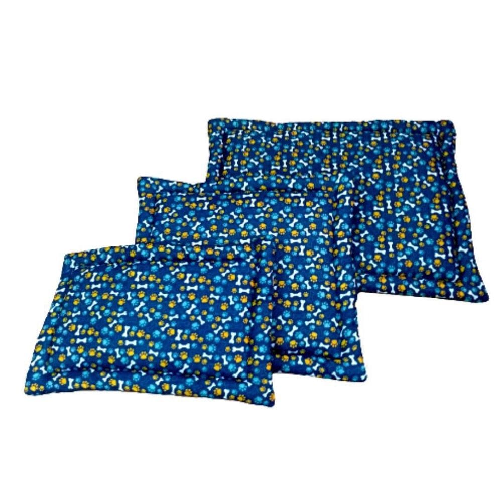 Kit 3 Colchonetes Para Cachorro Azul P  M  G