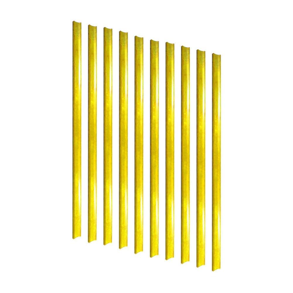10 Porta Etiqueta Simples 90 Cm Amarelo New Plus Sa Gôndolas