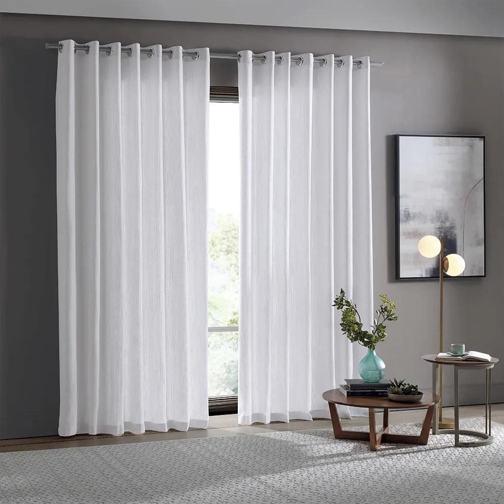 Cortina Rustica Lugo 3,0 X 1,7 - Bella Janela Branco