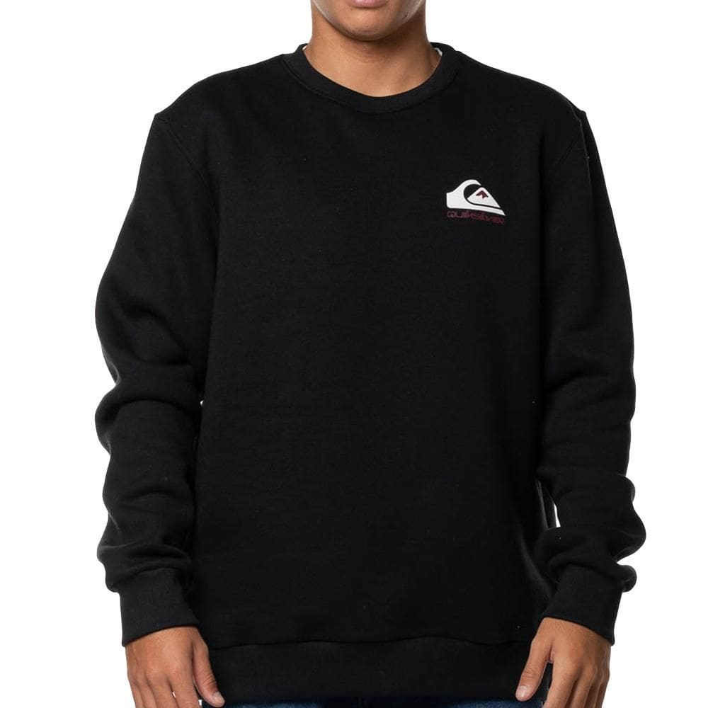 Moletom Quiksilver Careca Omni Logo WT24 Masculino Preto