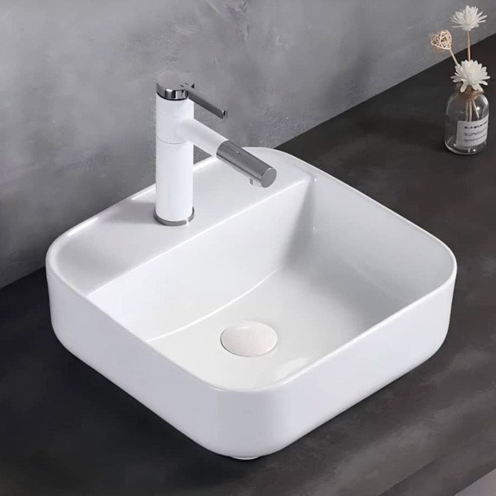 Cuba Apoio 39cm X 14cm Cerâmica Luxo Scalla Mondialle Branco